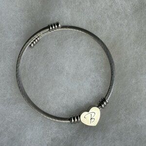 Silver Heart Charm Bracelet